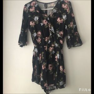 Floral print romper